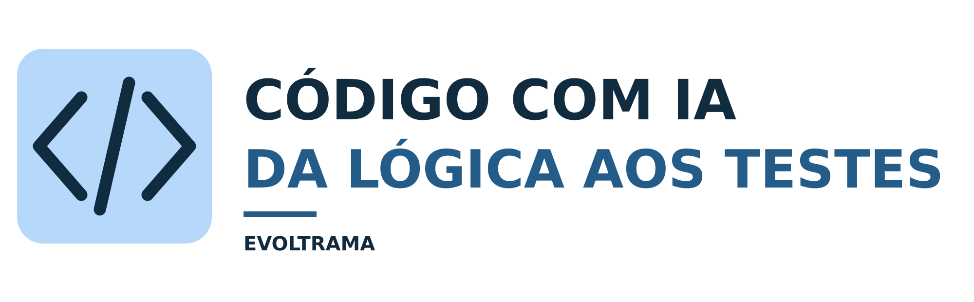 Logotipo de Código com IA: Da Lógica aos Testes