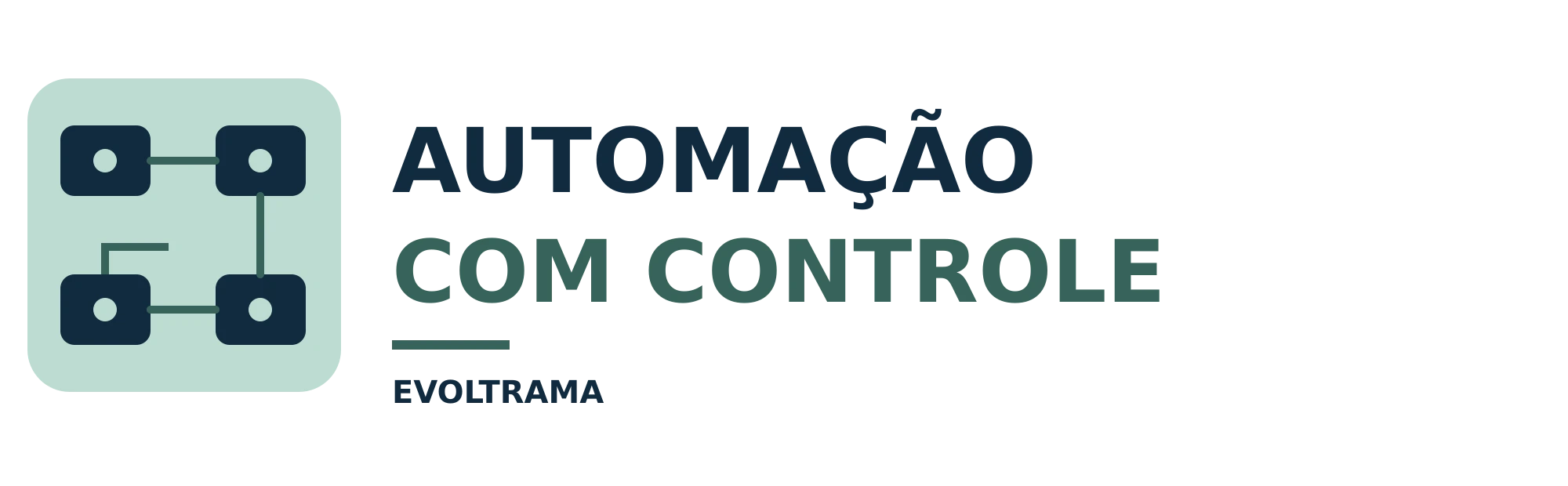 Logotipo de Automação com Controle