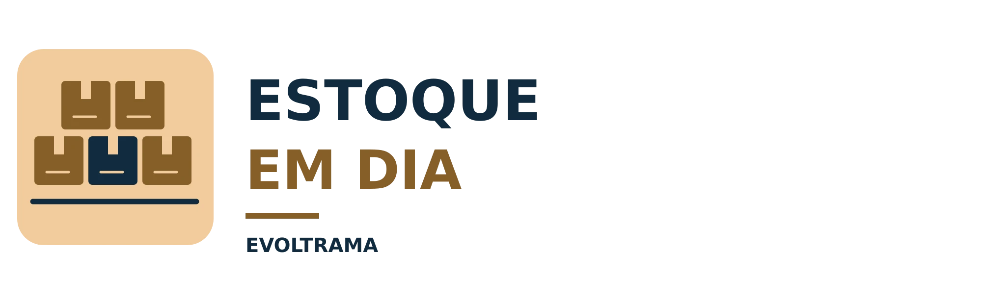 Logotipo de Estoque em Dia