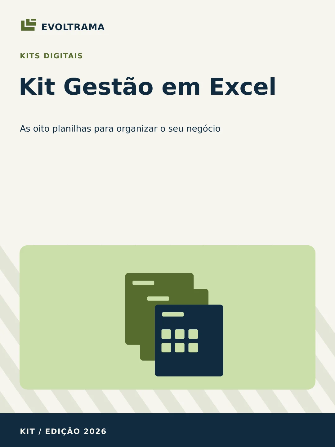 Capa de Kit Gestão em Excel